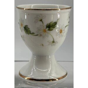 Lefton Daisy Flowers Egg‎ Cup Porcelain